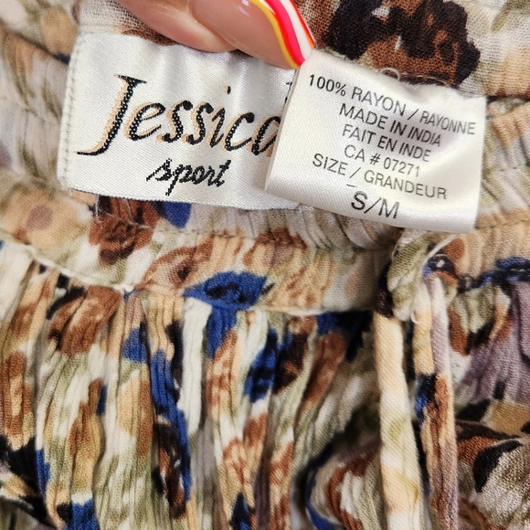 Vintage High Waisted Flowy Floral Cottagecore Skirt Midi Cottagecore Broomstick - Picture 5 of 6